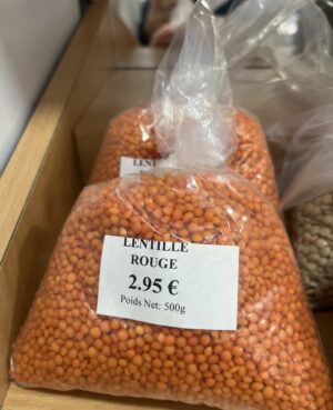 Lentille rouge de 500g